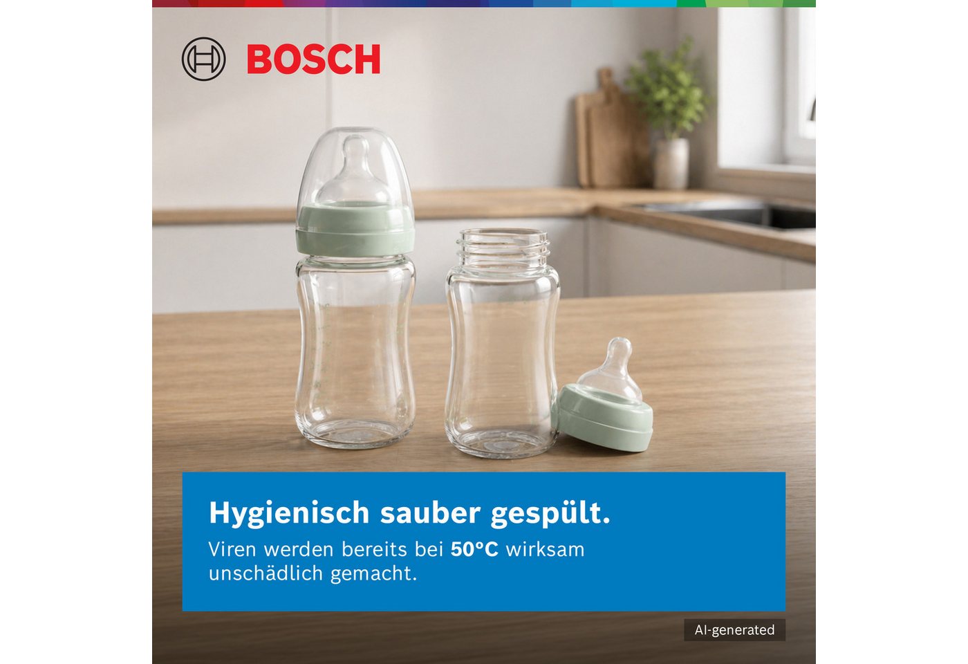 BOSCH vollintegrierbarer Geschirrspüler Serie 4 SPV4HMX13E, 10 Maßgedecke, Flexibles Beladen und Extra Dry für gründliches Trocknen Bild 4