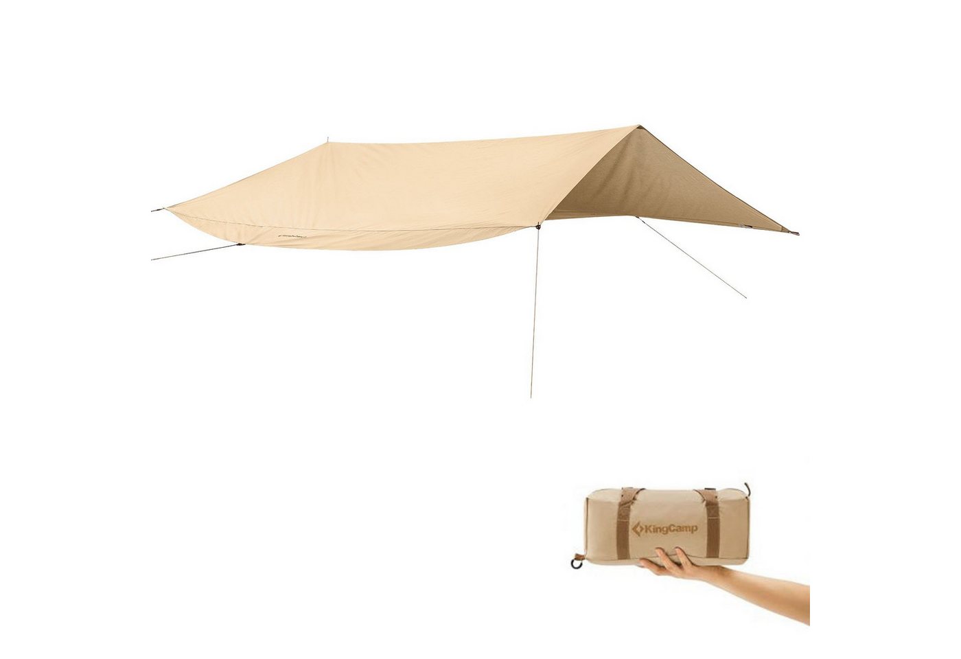 KingCamp Tarp-Zelt Tarp Khan T Sonnen Segel Camping Wind - Schutz Vor Bild 2
