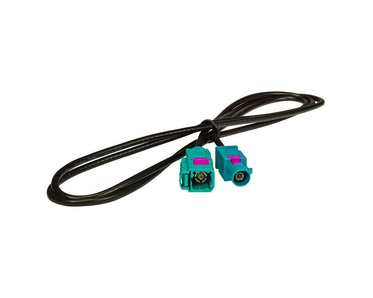 tomzz Audio Fakra Antennen-Verlängerung 1m 100cm Fakra (M) Stecker auf Fakra (F) B KFZ Adapter