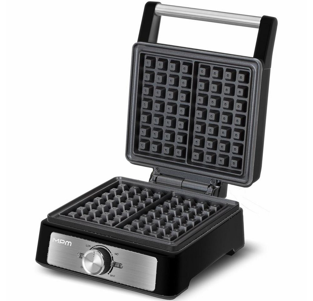 MPM Waffeleisen MPM MGO-41/C Waffeleisen für 2 belgische Waffeln 1600 W, 2 belgische Waffeln, 1600 W, tiefe Backplatten
