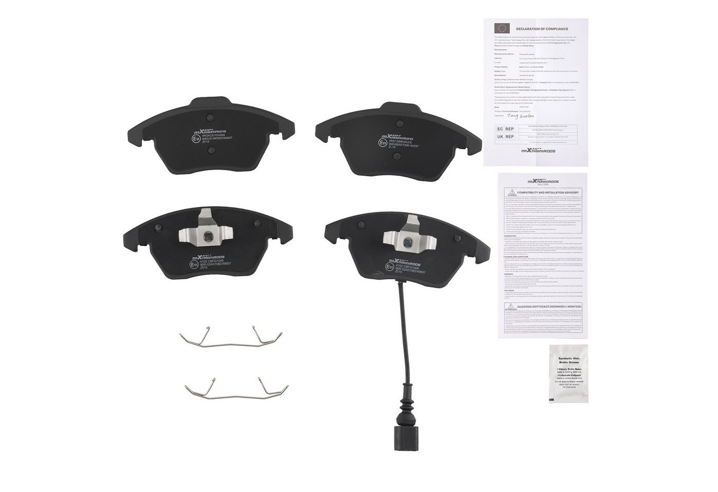 maXpeedingrods Bremsbelag, Bremsbeläge Bremsbelagsatz Vorne For VW Golf 5 6 Polo Passat Touran Bild 5