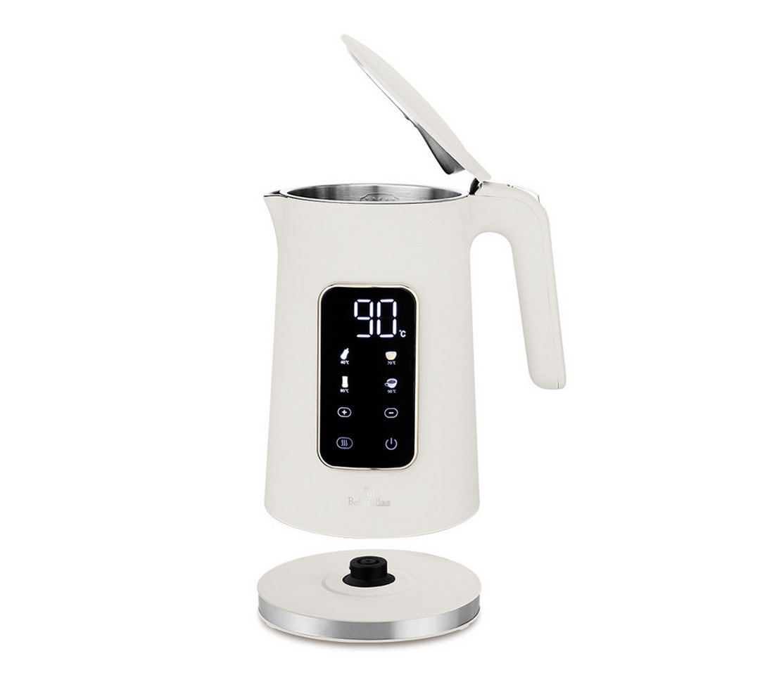 BerlingerHaus Wasserkocher mit digitalem Display 1,7 L, 1,7 l, 2200 W, Schnellaufheizfunktion, 4 Temperaturstufen