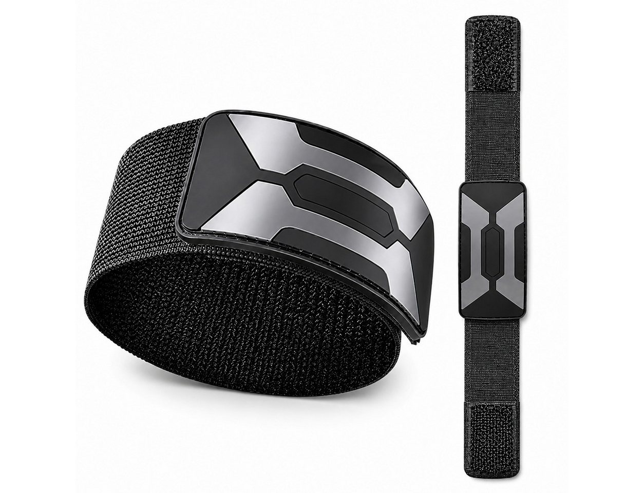 Luckice Reflektorband Wasserdichte verstellbare reflektierende elastische Beinbänder, (Set, Reflektierende verstellbare Knöchelriemen mit wasserabweisender), Breitband‑Design für hohe Stabilität, verhindert Kettenverhedderungen Bild 4