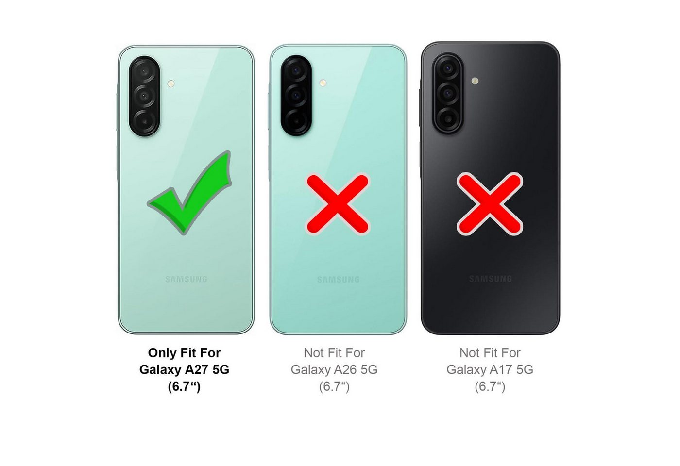 CoolGadget Handykette Handyhülle mit Handyband für Samsung Galaxy A27 5G, Case zum Umhängen Kette Halsband Kordel mit Hülle für Samsung A27 5G Bild 2