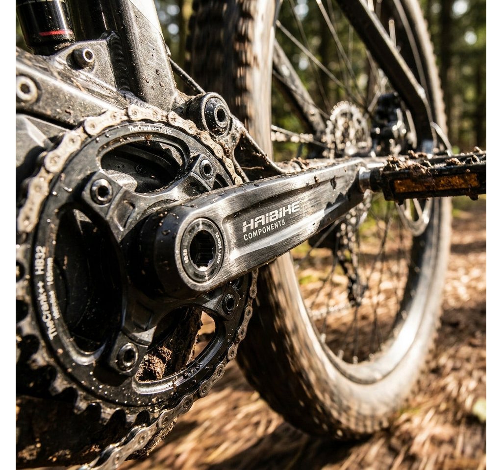 Haibike Fahrradkurbel Kurbelset Haibike Components TheCrank++ HB32, 165mm, ISIS