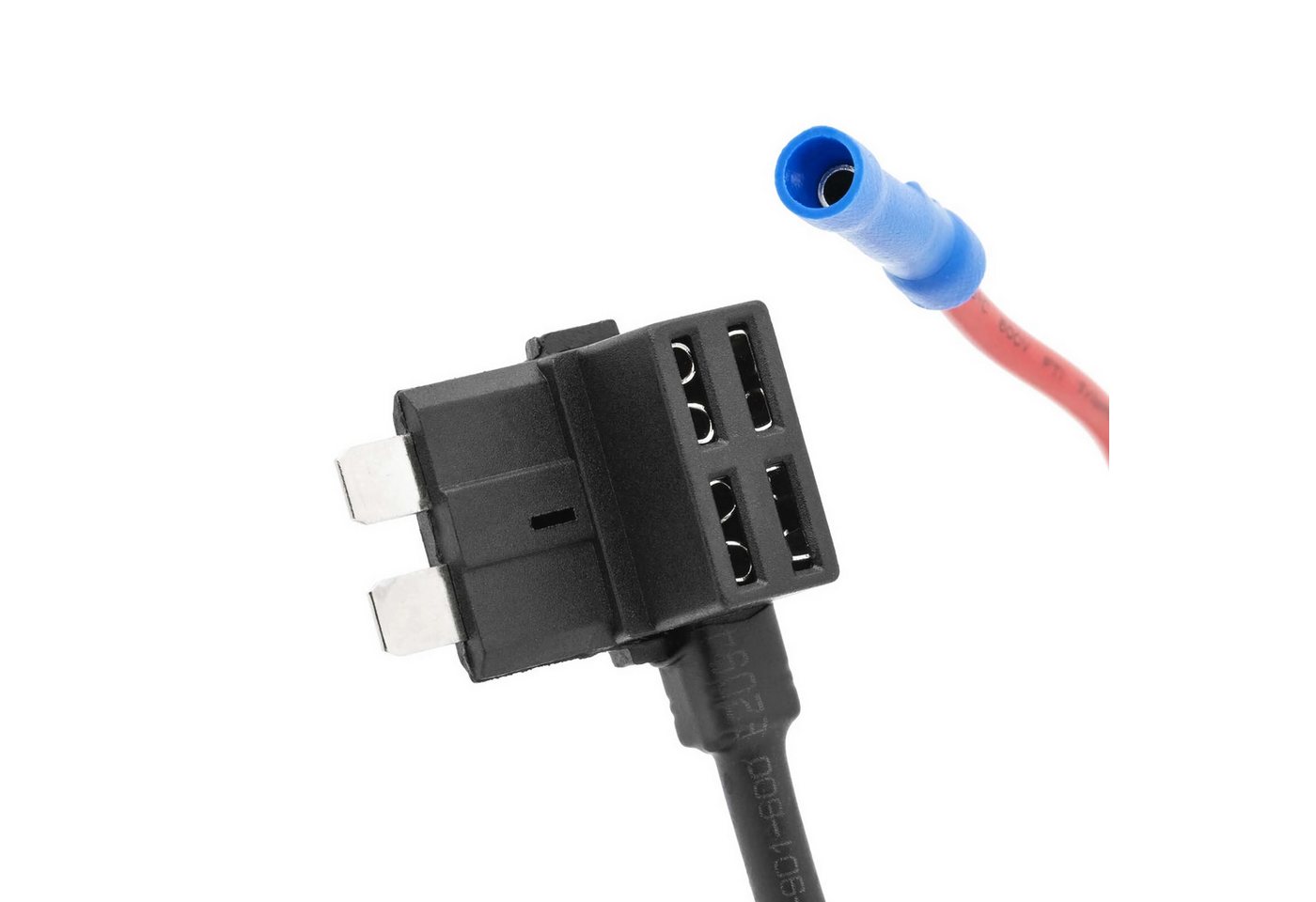 Bolwins L53 Strom Dieb Abgreifer Verteiler Sicherung Adapter Kabel Verstärker Stromkabel, ATO Flachsicherungsstecker, Standard Sicherungskasten Anschluss, Sicherungshalter mit Abzweig, Steckverteiler Adapter (15 cm), Einfache Spannungsabnahme, sichere Verbindung Bild 4
