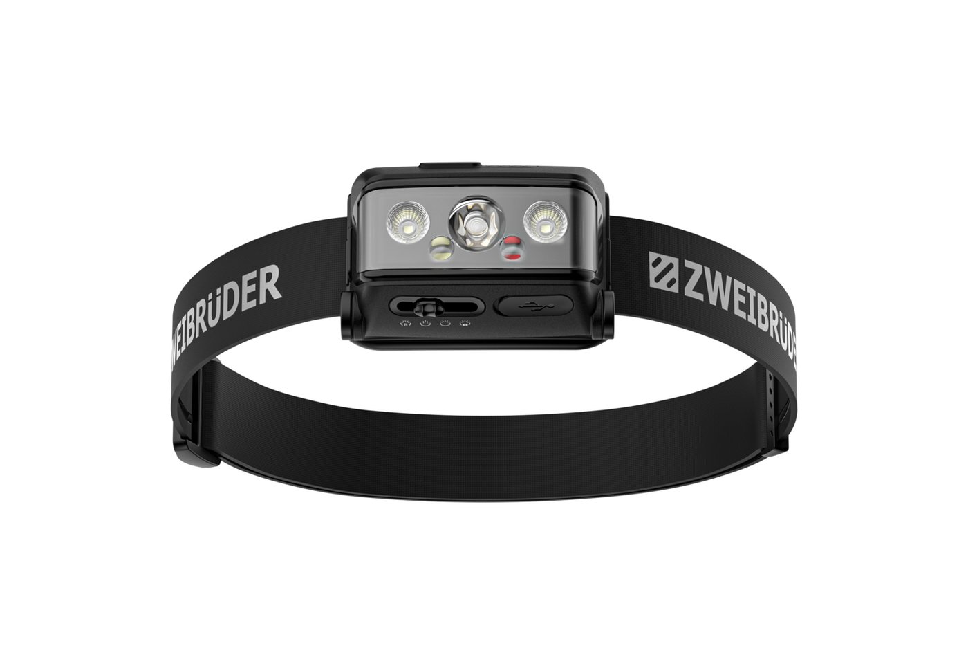 Zweibrüder LED Stirnlampe ZB3H, Focus-Function aufladbar / USB-C Aluminium Housing Rotlicht Bild 4