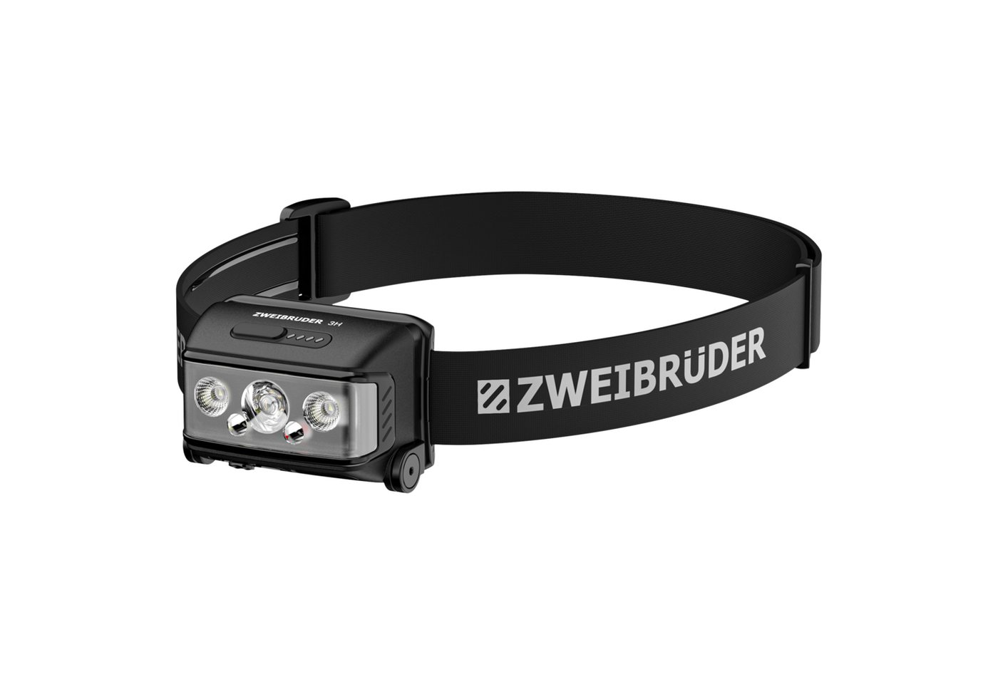 Zweibrüder LED Stirnlampe ZB3H, Focus-Function aufladbar / USB-C Aluminium Housing Rotlicht Bild 5