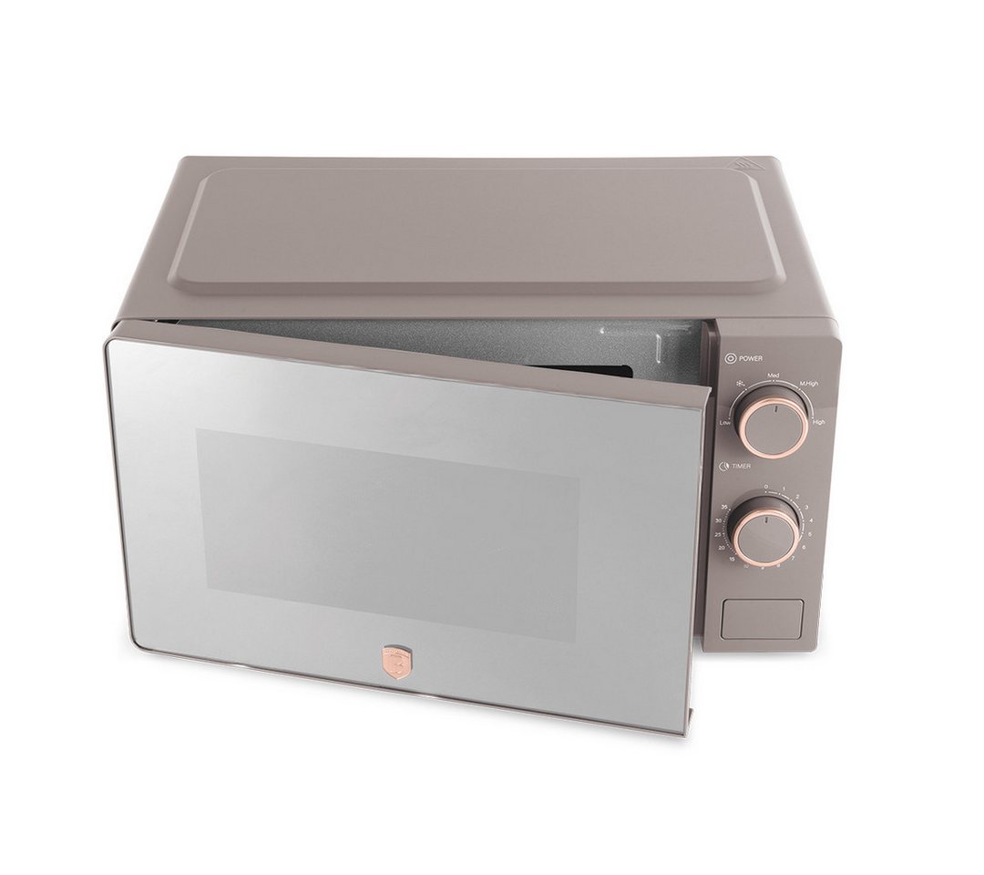 BerlingerHaus Mikrowelle BH 9901, 20 l, 700 W, 5 Leistungsstufen, Auftaufunktion, Spiegelglastür Bild 3
