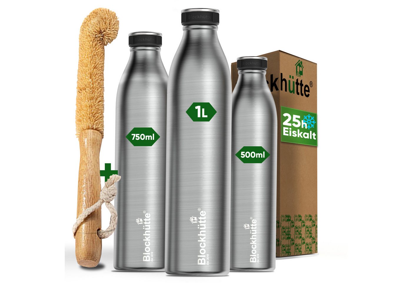 Blockhütte Isolierflasche, Auslaufsicher, 13 Stunden heiß, 25 Stunden kalt Bild 2