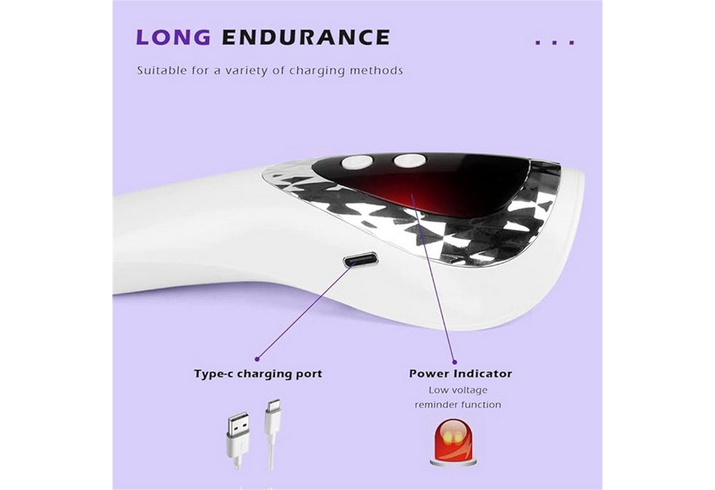 AURIVION Lichthärtungsgerät LED UV Nagellampe Handheld für Gel-Nägel, 1-tlg., Tragbare UV Nagellampe für Zuhause & unterwegs, Mini Lichthärtungsgerät für schnelle Maniküre Bild 4