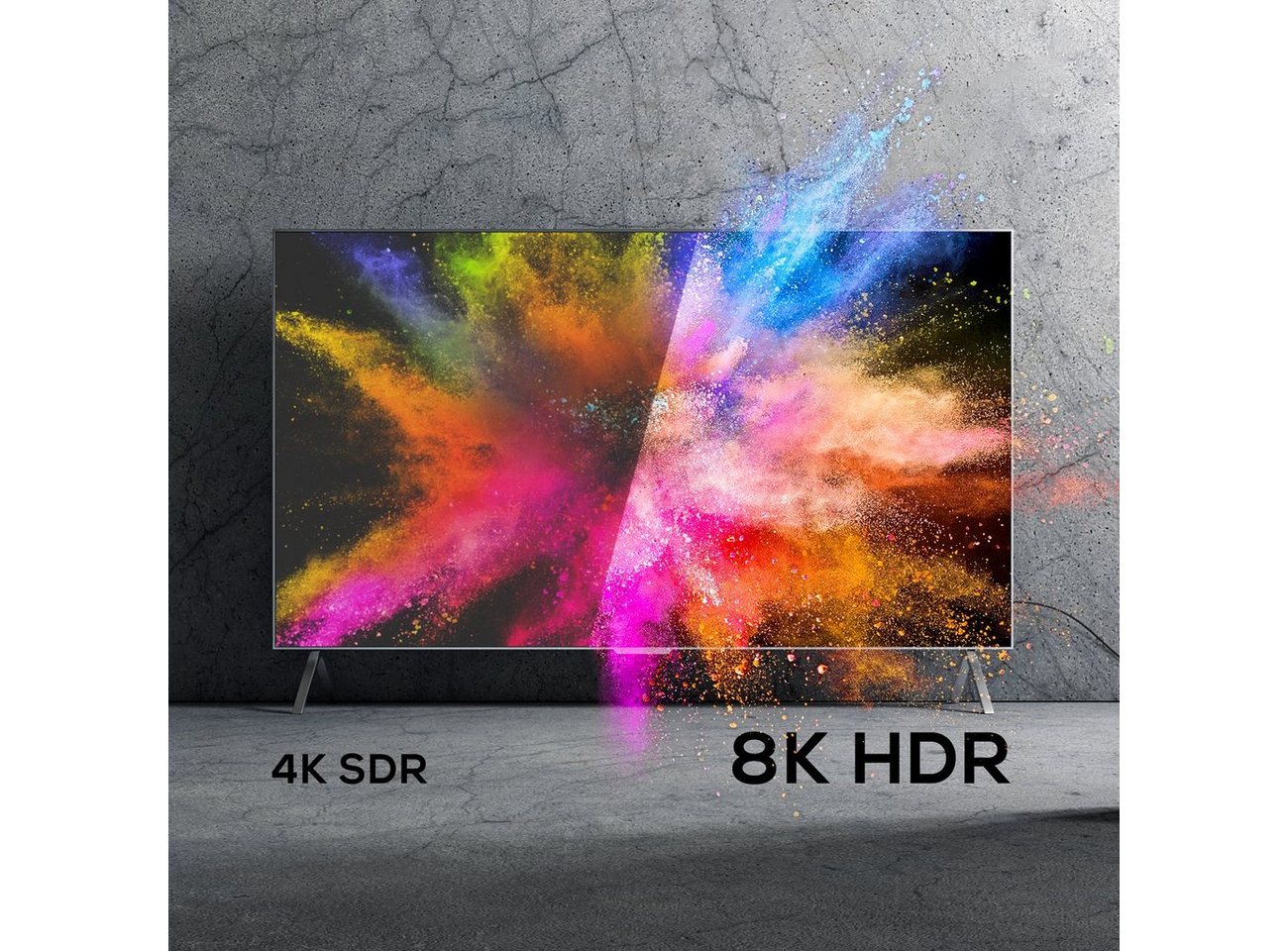 deleyCON deleyCON 0,5m 8K UHD-II HDMI 2.1 Nylon Kabel 8K@60Hz 4K@120Hz HDMI-Kabel Bild 5