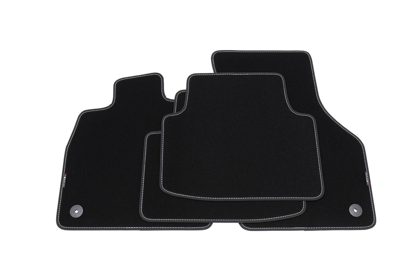 teileplus24 Auto-Fußmatten EF210 Velours Fußmatten Set kompatibel mit VW Passat B8 3G 2014- Bild 4