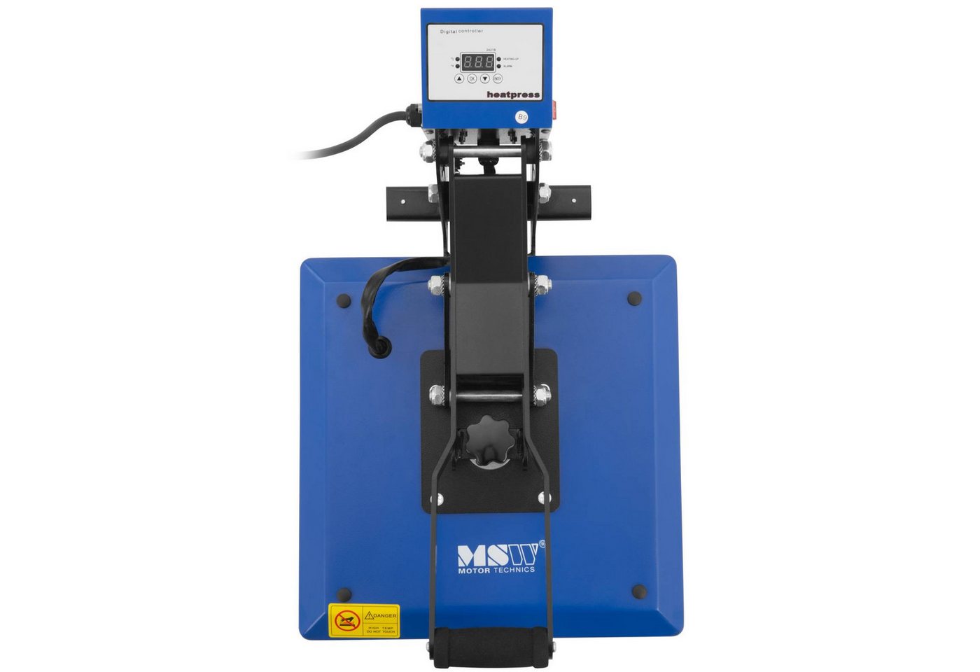 MSW Bügelsystem Transferpresse Hitzepresse 38 x 38 cm 0 - 250 °C 1600 W LCD-Anzeige, 1600 W Bild 2