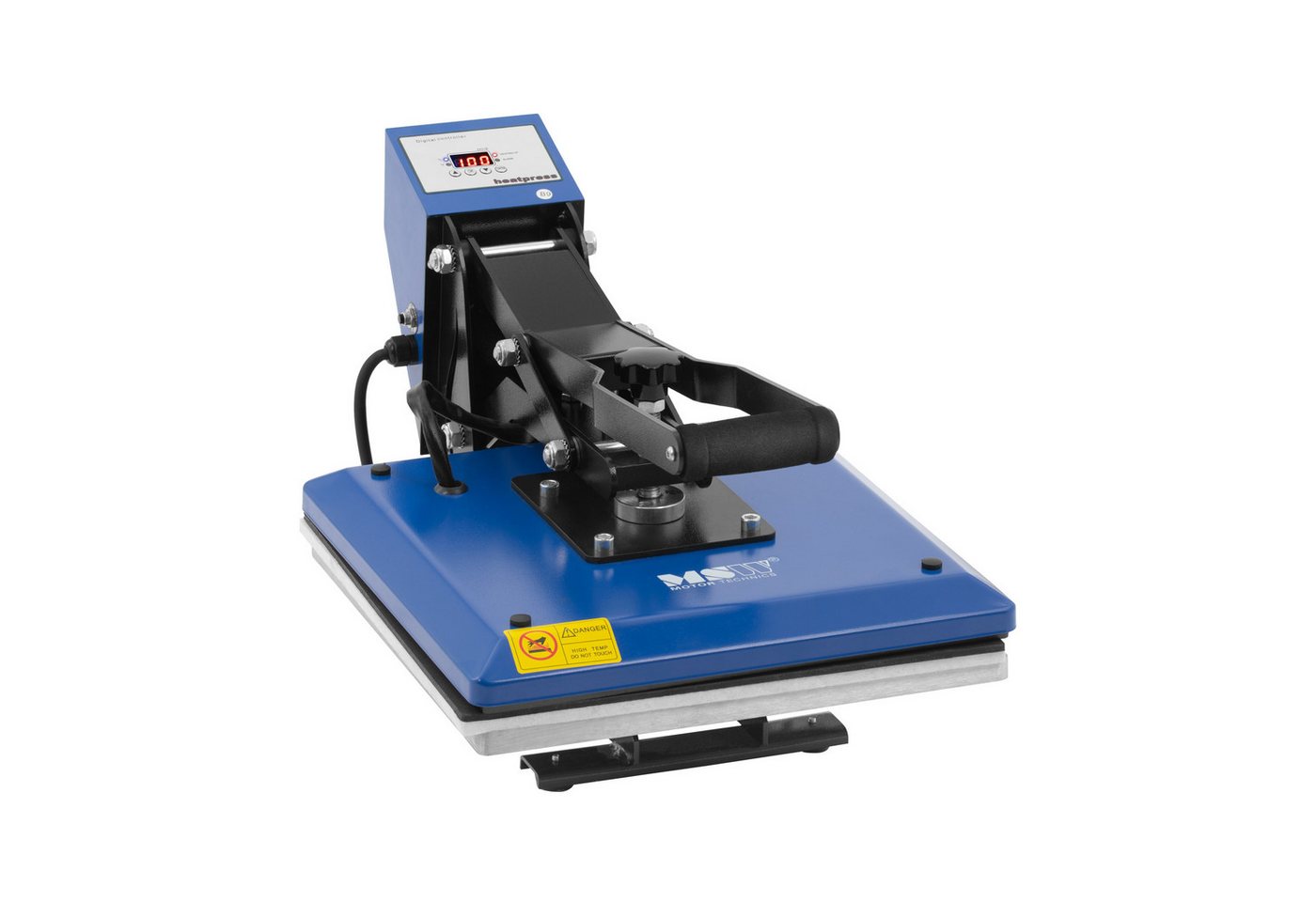 MSW Bügelsystem Transferpresse Hitzepresse 38 x 38 cm 0 - 250 °C 1600 W LCD-Anzeige, 1600 W Bild 3