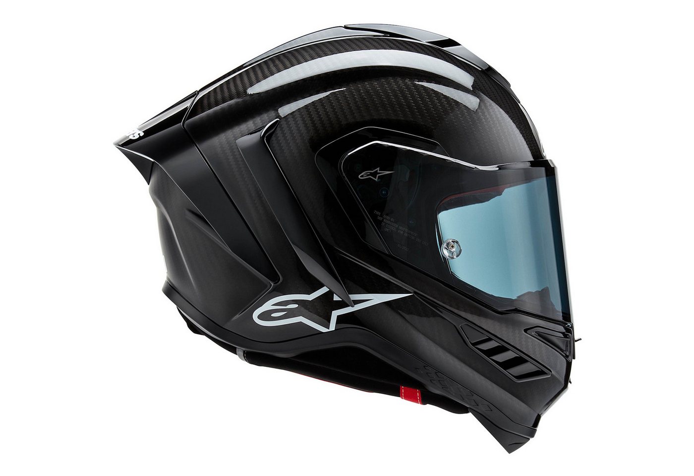 Alpinestars Motorradhelm Alpinestars Supertech R10 Solid Integralhelm Schwarz / Carbon (1er Set), integralhelm motorrad Bild 3