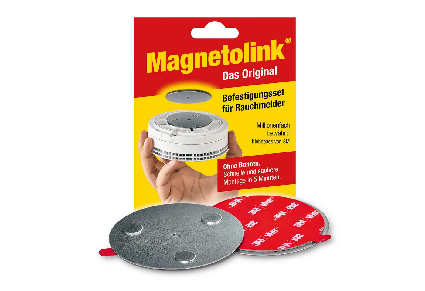 Ei Electronics 3x Ei Electronics Ei650 Rauchmelder inkl. Magnetolink Befestigungsset Rauchmelder