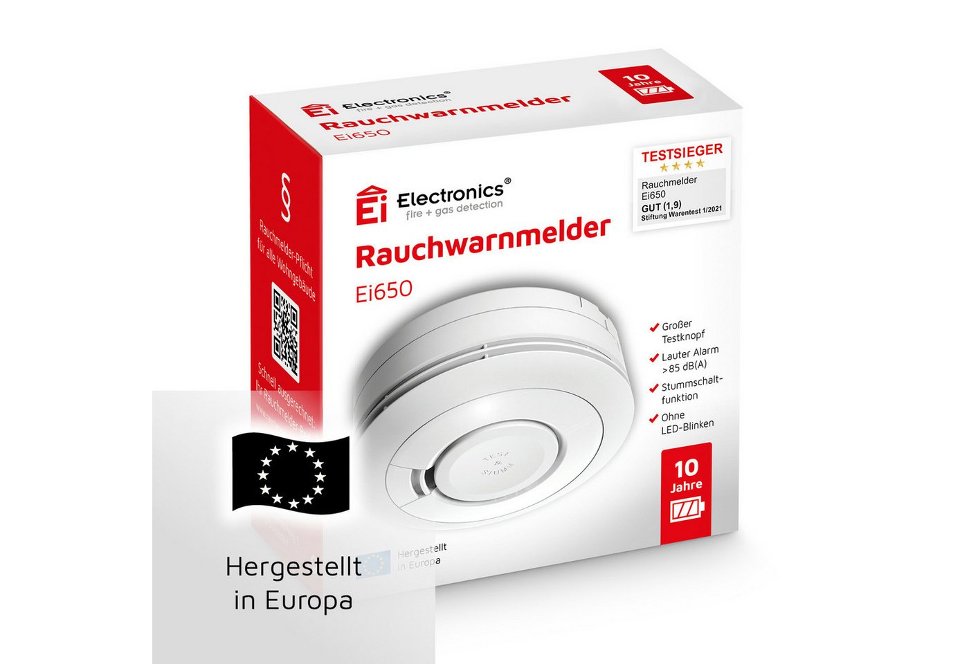Ei Electronics 3x Ei Electronics Ei650 Rauchmelder inkl. Magnetolink Befestigungsset Rauchmelder Bild 2