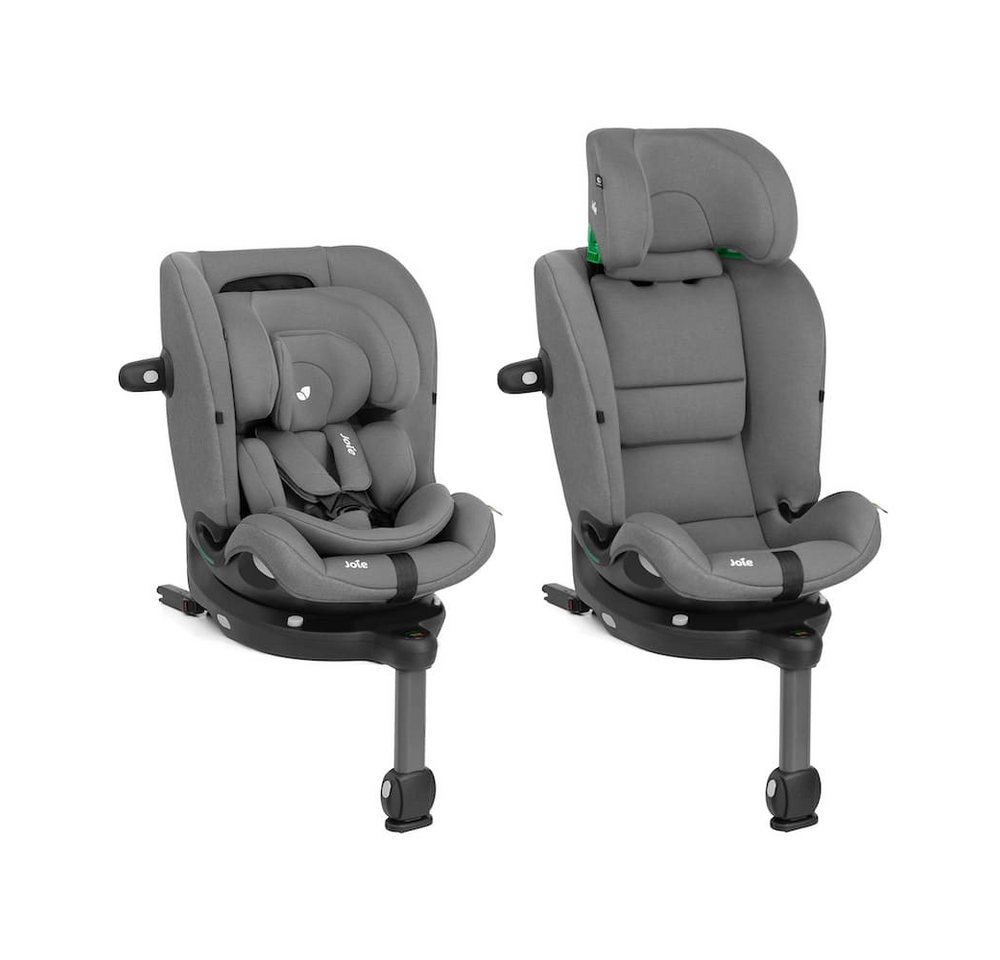 Joie Autokindersitz i-Spin 360 max - 4-in-1 drehbarer Kindersitz (40 bis 150 cm), Integrierte ISOFIX-Basis, Booster mit 3-Punkt-Gurt von 100 bis 150 cm