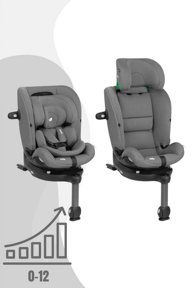Joie Autokindersitz i-Spin 360 max - 4-in-1 drehbarer Kindersitz (40 bis 150 cm), Integrierte ISOFIX-Basis, Booster mit 3-Punkt-Gurt von 100 bis 150 cm Bild 5