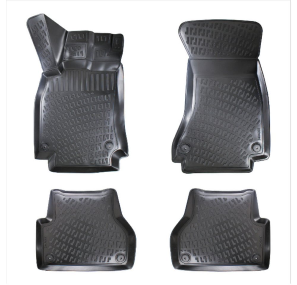 Trimak Passform-Fußmatten Oder Kofferraumwanne Oder Set kompatibel mit Audi A4, Audi A4 B8 Limousine & Avant 2008-2015 Gummimatten Auto TPE Bild 5