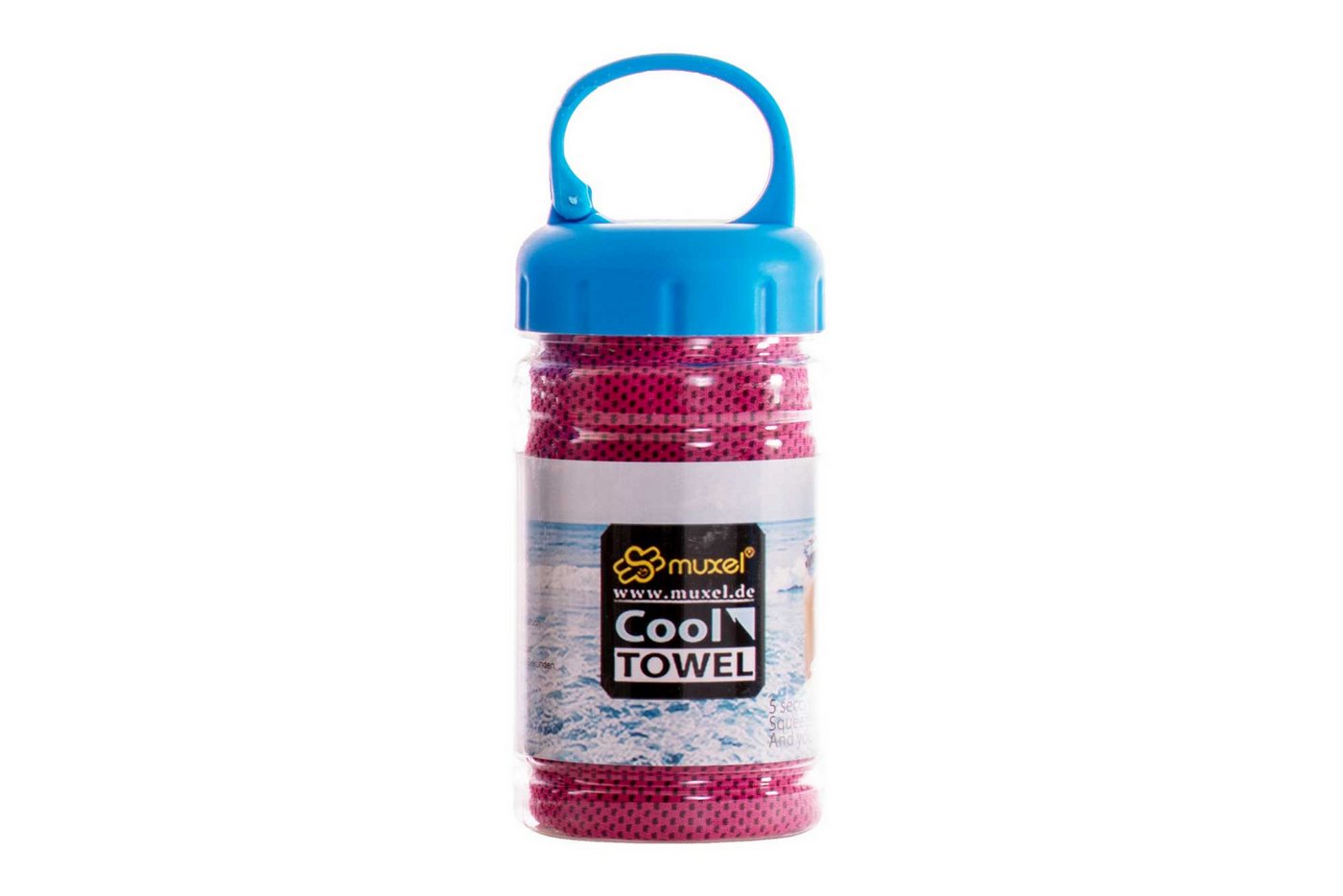 Muxel Massagerolle Cool Down Towel das kühlende Tuch in Pink Bild 5