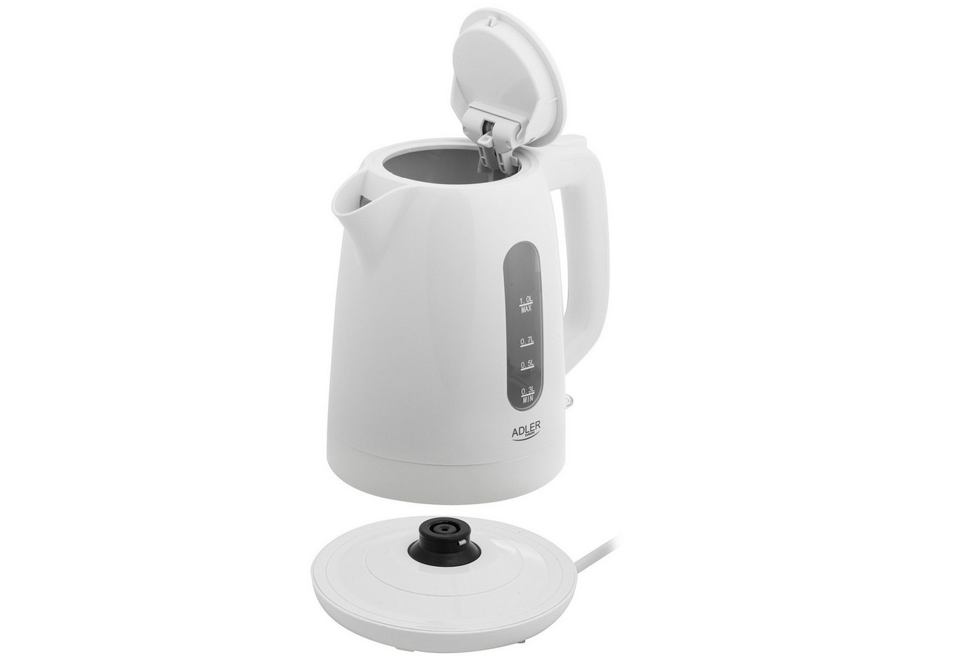 Adler Wasserkocher Adler AD 1380w Wasserkocher 1,0L weiß, 2200W Bild 3