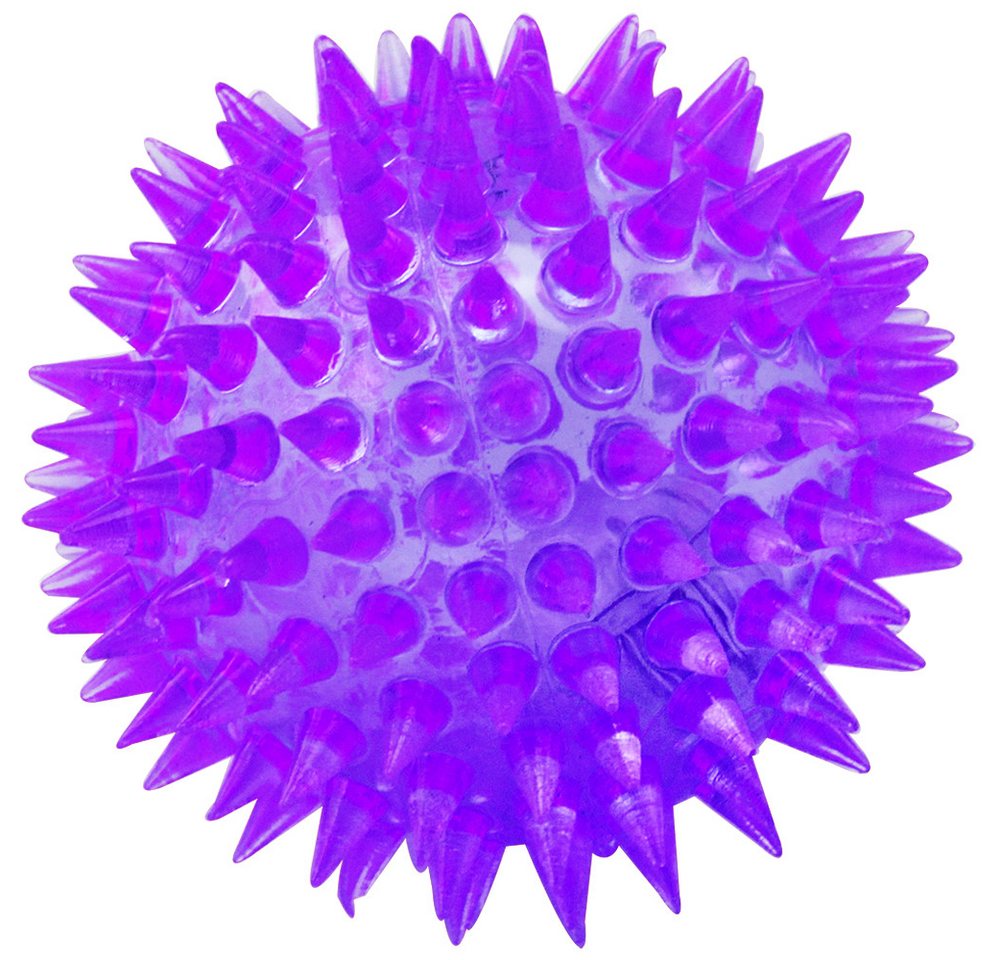 com-four Squashball Blink-Igelball mit LED Licht, Spielball (4-St), Mitgebsel für Kindergeburtstag, Gummiball Spielzeug Bild 2