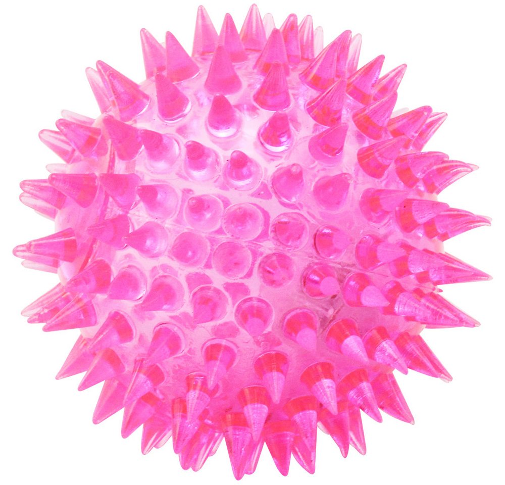 com-four Squashball Blink-Igelball mit LED Licht, Spielball (4-St), Mitgebsel für Kindergeburtstag, Gummiball Spielzeug Bild 4