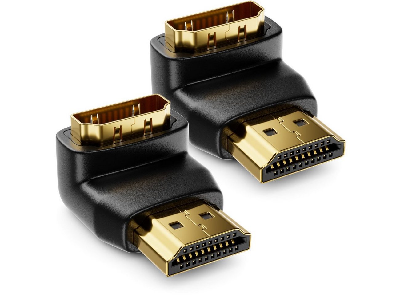 deleyCON deleyCON 2 HDMI 270° Winkeladapter im Set HDMI Typ A 4K UHD 3D FullHD HDMI-Kabel Bild 2