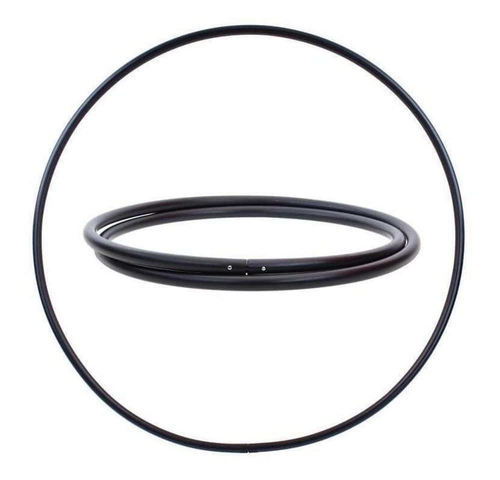 Hoopomania Hula-Hoop-Reifen Hula Hoop Rohling, PE-20mm, SCHWARZ, Durchmesser 80cm