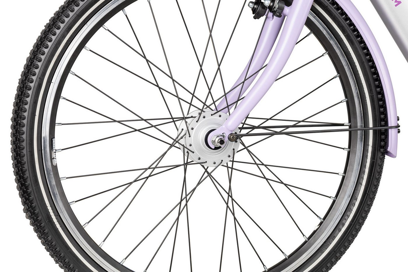 Maxim Kinderfahrrad Maxim Luna 24-7, 7 Gang Shimano Tourney RD-TY300 Schaltwerk, Kettenschaltung, Straßenausstattung violett/rosa Bild 2