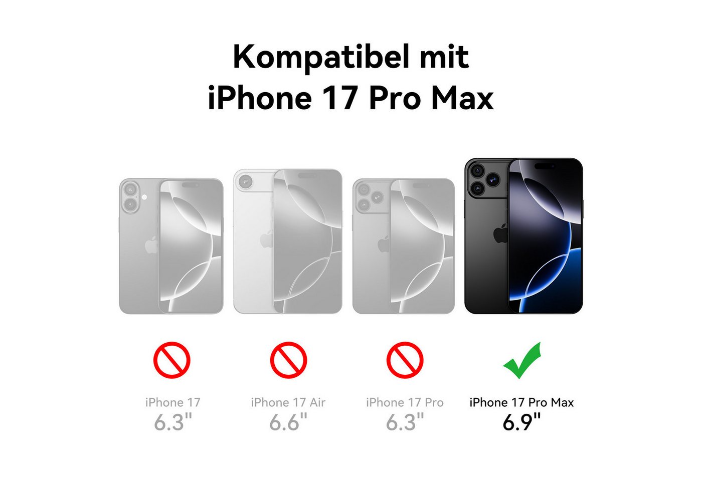 Sytifro Schutzfolie Panzerglas für iPhone 18/17 Serie,10H Härte Schutzfolie,Displayschutz, (iPhone 18 Pro Max/ iPhone 18 Pro/iPhone 17 Pro Max/ iPhone 17 Pro/ iPhone 17 Air/ iPhone 17/ iPhone 16 Pro Max/ iPhone 16 Pro/ iPhone 16 Plus/ iPhone 16, HD- Panzerglasfolie, blasenfrei Displayschutzfolie), 3 Schutzglas + 1 Montagerahmen, Premium Panzerfolie Bild 2
