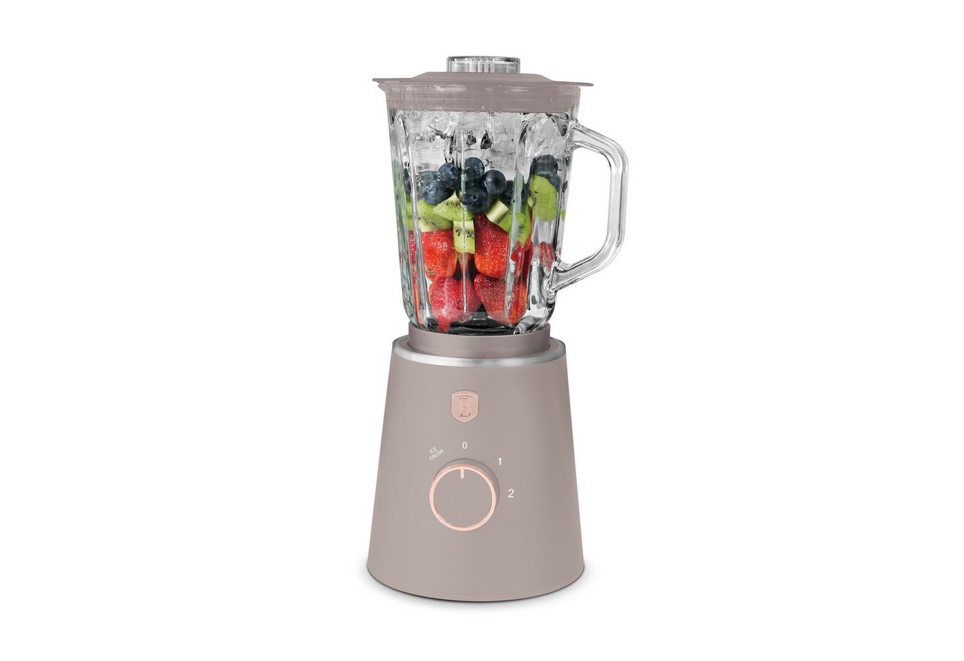 BerlingerHaus Standmixer BH 9819, 1000 W, 1,5 L Glasbehälter, 1000 W, Ice-Crush Funktion, Edelstahlmesser