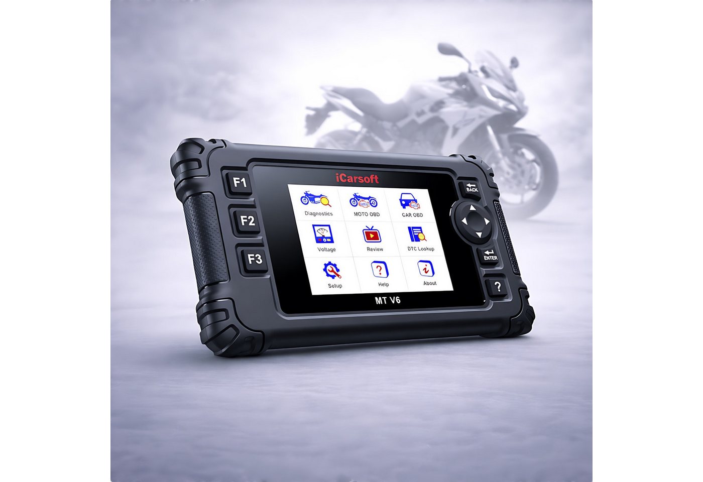 iCarsoft OBD2-Diagnosegerät MT V6 für SUZUKI Motorräder OBD Scanner +Adapter +Updates Bild 3