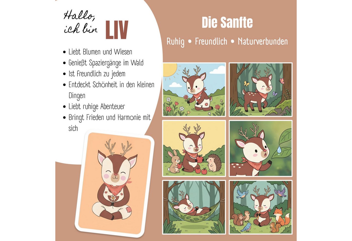 BEARFOOT Trinkflasche TINY Thermo Kinder Trinkflasche Edelstahl - Reh, Thermosflasche, auslaufsicher, Edelstahl, Kinderflasche, BPA-frei Bild 4