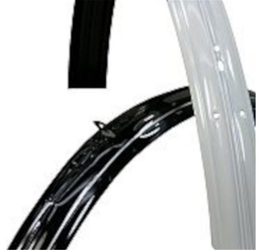 TiyoBike Schutzblech Holland Schutzblechgarnitur 28 x 1 1 2 schwarz silber liniert