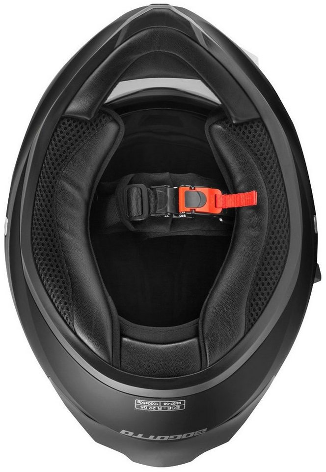 Bogotto Motorradhelm H128 Solid Helm, Geeignet Für Brillenträger,herausnehmbares Innenfutter,integriert