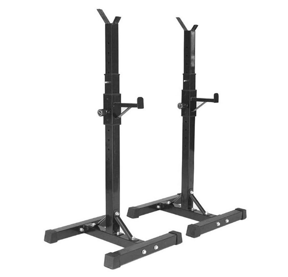 JEOBEST Squat Rack Hantelständer Verstellbare (106-160cm) Langhantelständer, 2 Einzelnen Ständern, Kniebeugeständer, Langhantelablage bis150kg Bild 4