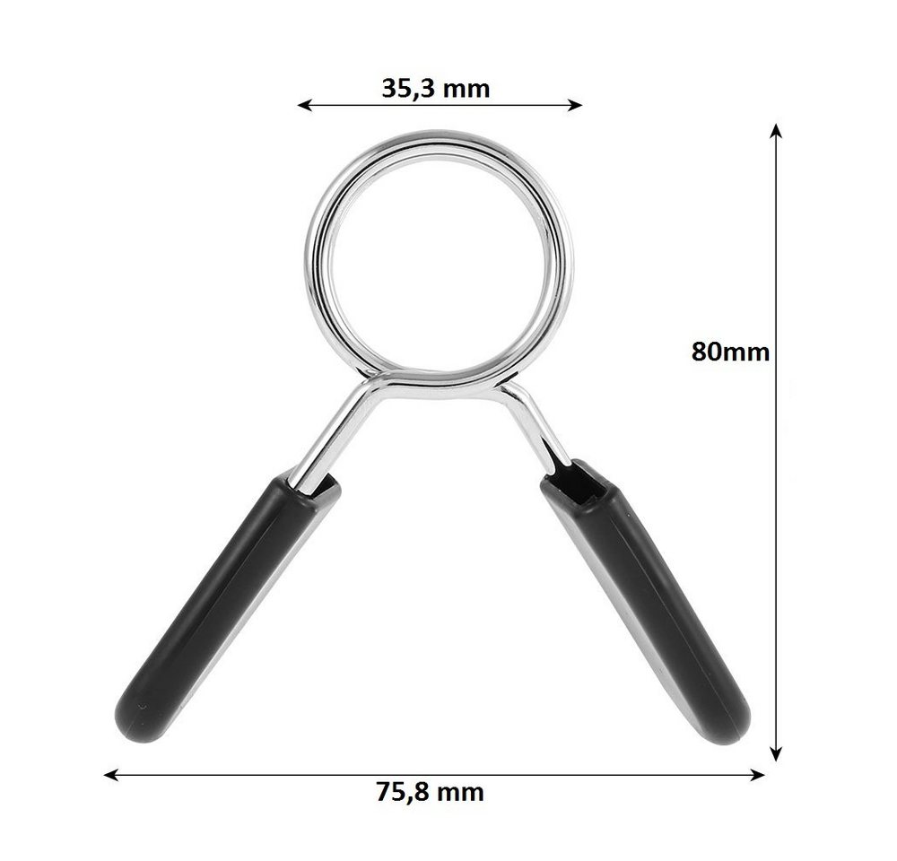 BAYLI Kurzhantel Schnellverschluss für Hanteln [4er Set], Hantelverschluss 30 mm Bild 2