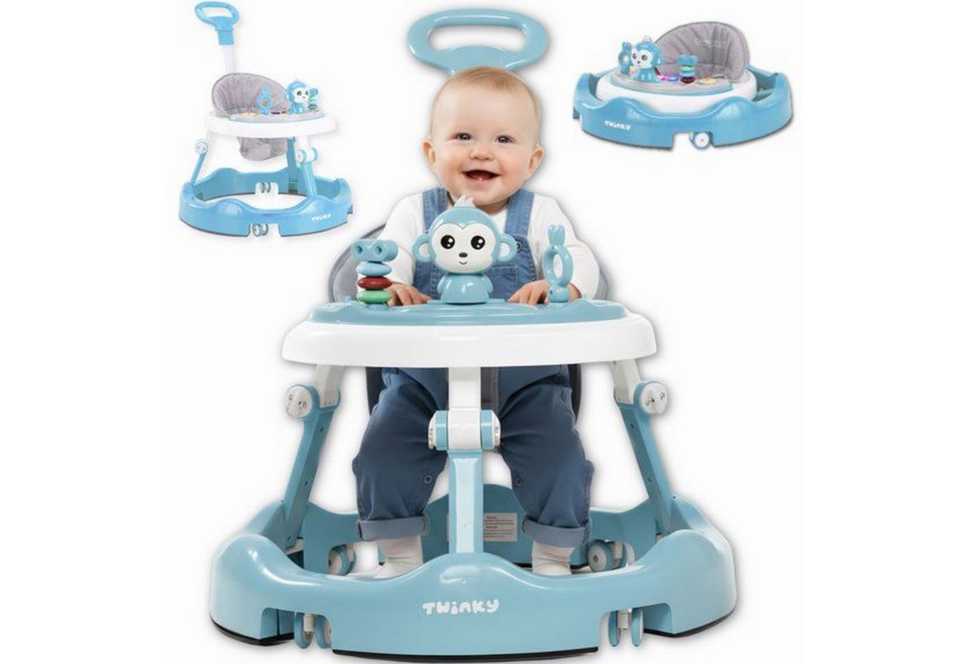 TWINKY Lauflernhilfe für Baby - Klappbarer Lauflernwagen mit Schiebegriff, (Bedienungsanleitung f ür Babywalker) Bild 3