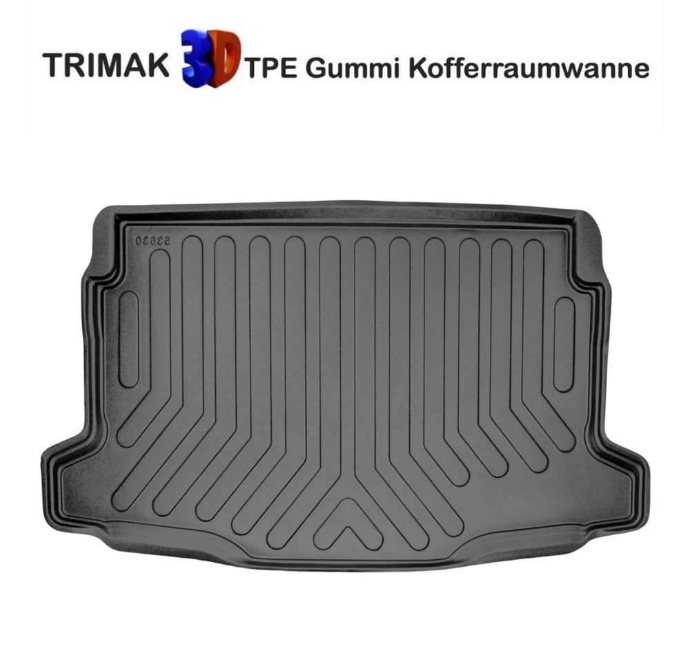 Trimak Passform-Fußmatten Oder Kofferraumwanne Oder Set kompatibel mit Jeep Avenger, Jeep Avenger ab 2023 Obere Kofferraummatte TPE Antirutschmatte
