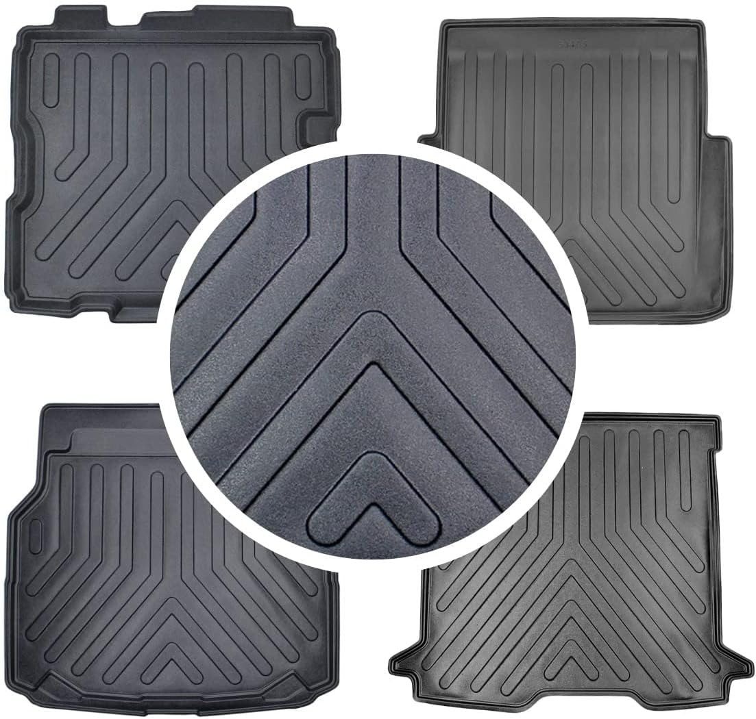 Trimak Passform-Fußmatten Oder Kofferraumwanne Oder Set kompatibel mit Jeep Avenger, Jeep Avenger ab 2023 Obere Kofferraummatte TPE Antirutschmatte Bild 3