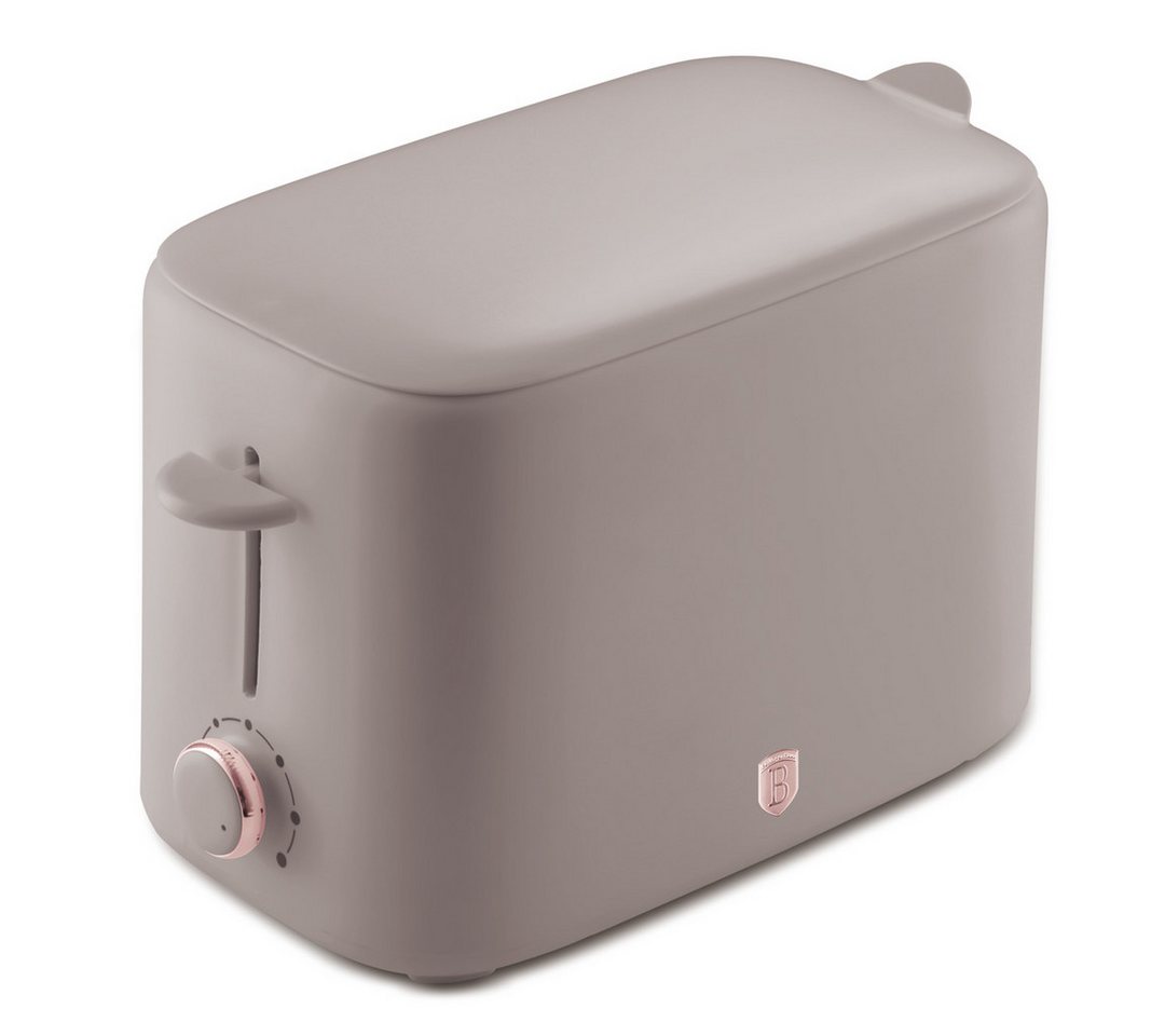 BerlingerHaus Toaster Creme-Matt, 2 kurze Schlitze, für 2 Scheiben, 750 W, extra breite Schlitze, 6 Bräunungsstufen, Staubschutzdeckel Bild 4