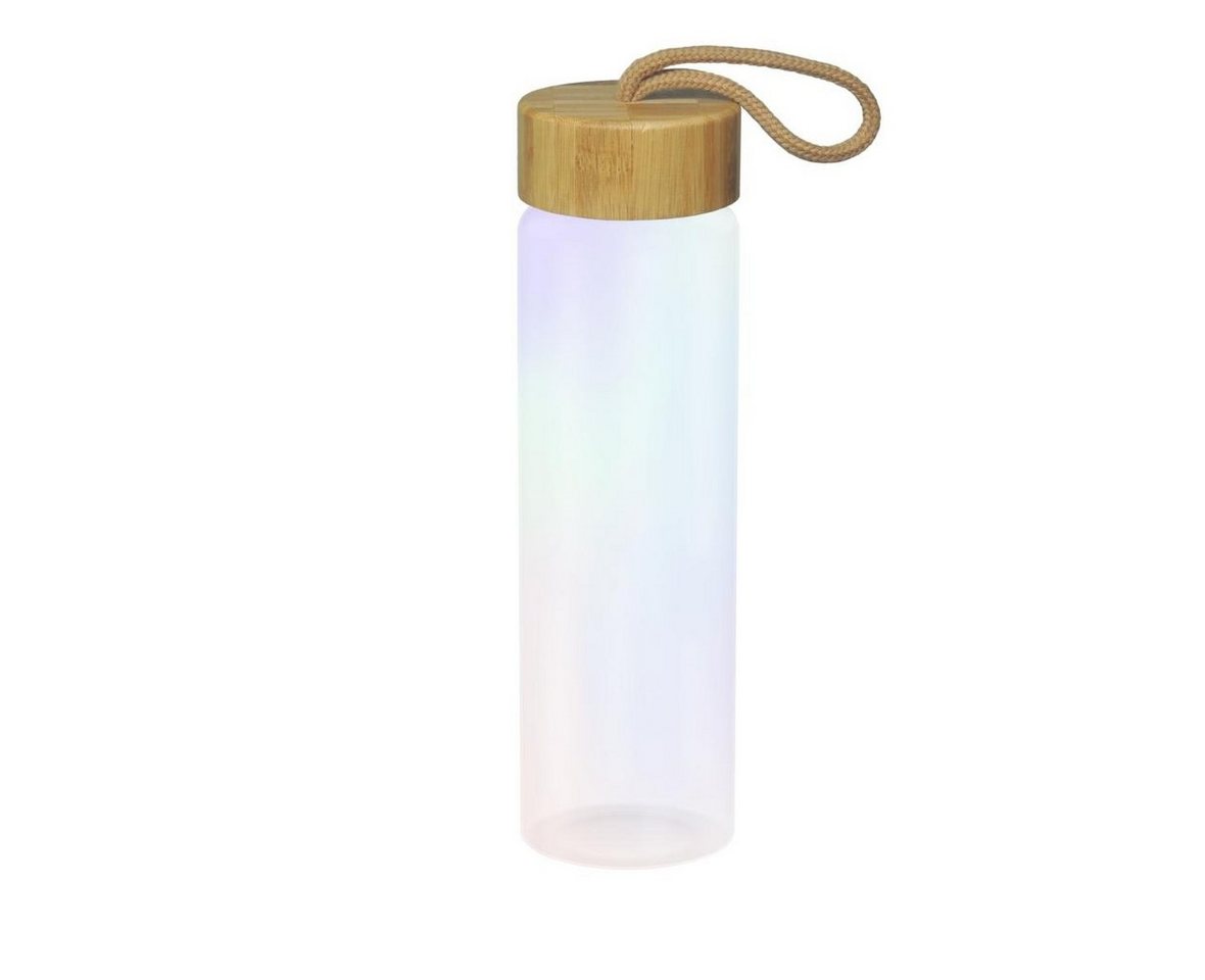 elasto Trinkflasche 0,65 L Wasserflasche Bamboo Glasflsache inkl. Neoprentasche, Made in Germany, Spülmaschinengeeignet, 100% recylebar, Becher Bild 3