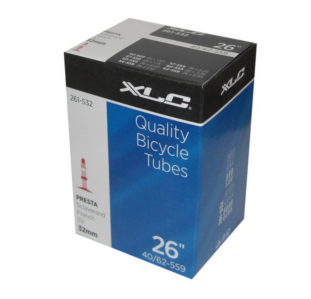 XLC Fahrradschlauch 26" Schlauch, 26x1.5/2.5" (40/62-559), SV 32 mm