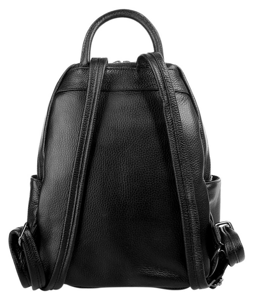 Samantha Look Cityrucksack SAMANTHA LOOK Damen Rucksack echt Leder, Made in Italy, echt Leder, Made in Italy Bild 3
