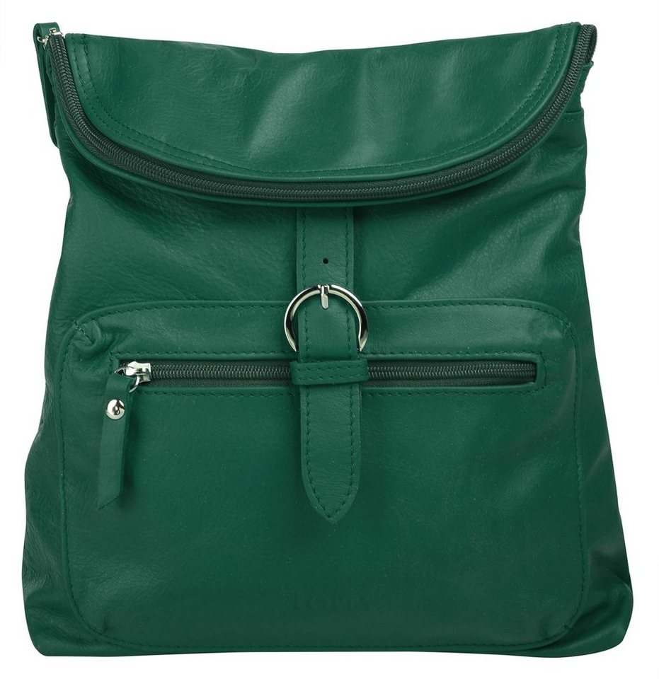forty° Cityrucksack FORTY° Damen Rucksack echt Leder, Made in Italy, echt Leder, Made in Italy Bild 2