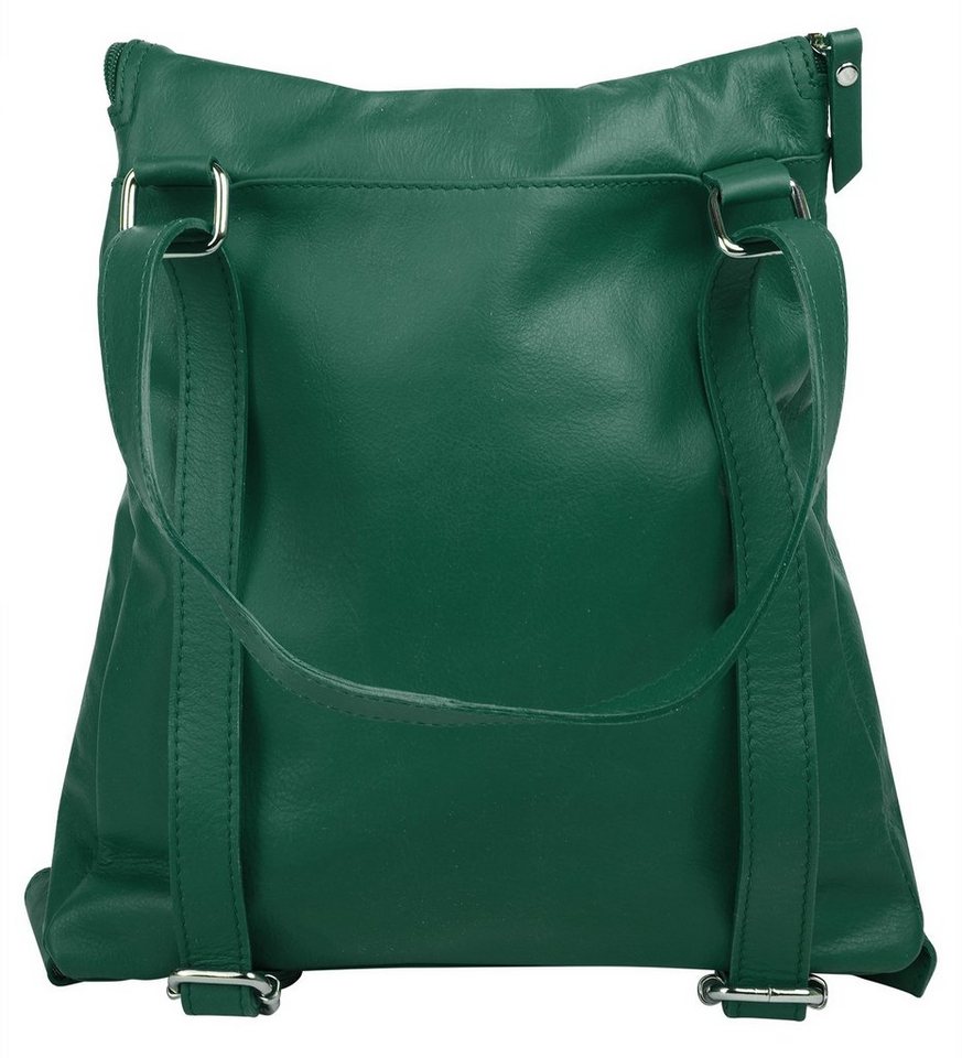 forty° Cityrucksack FORTY° Damen Rucksack echt Leder, Made in Italy, echt Leder, Made in Italy Bild 4