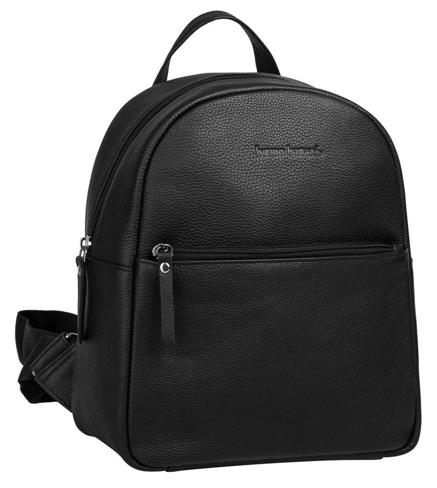 Bruno Banani Cityrucksack BRUNO BANANI Damen Rucksack echt Leder, echt Leder